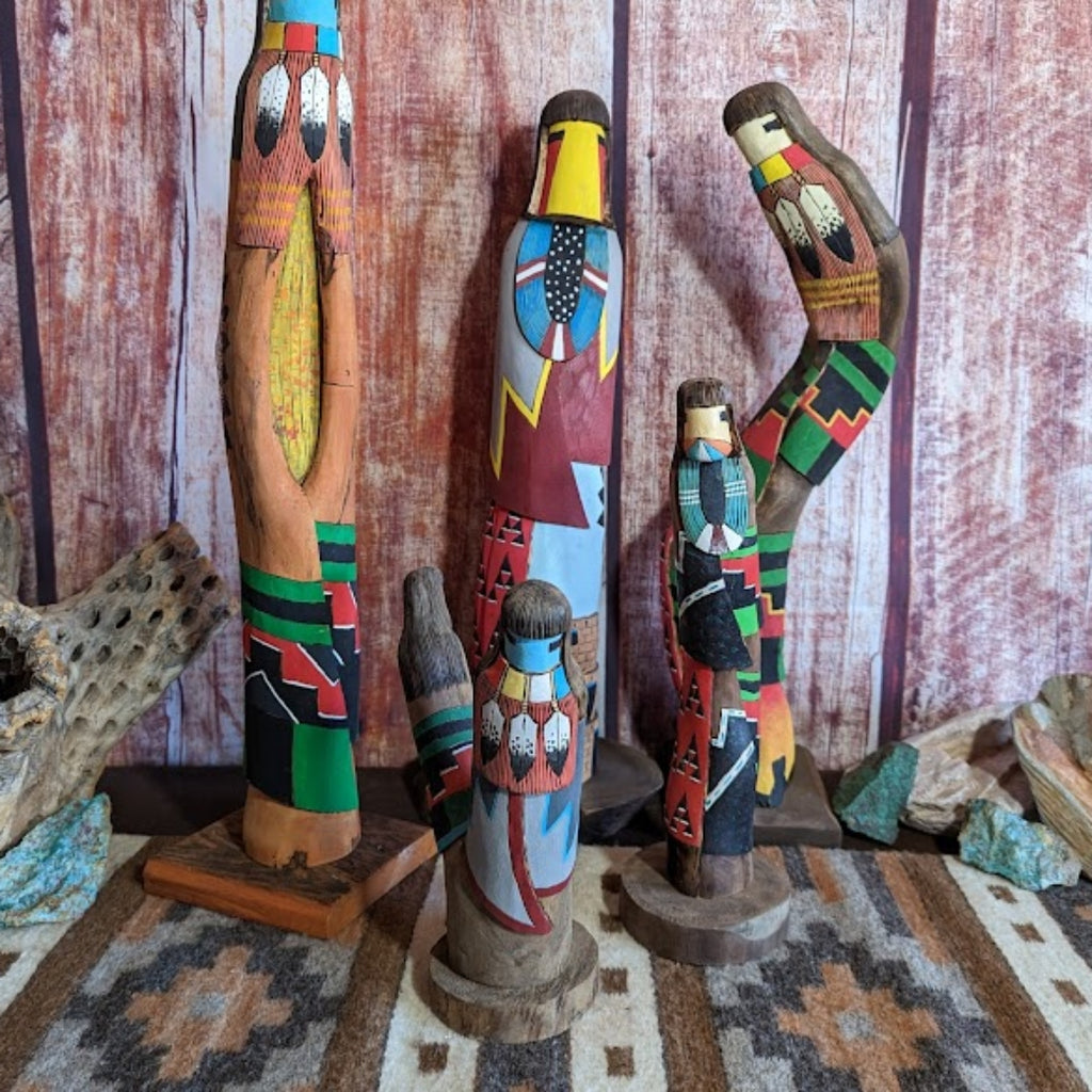 a collection of native american totems