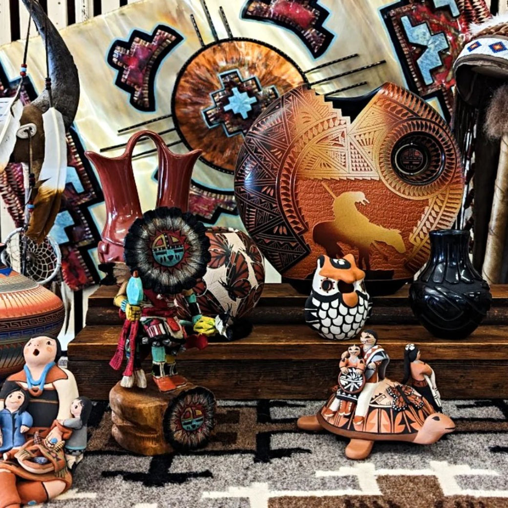 a collection of all native american made art