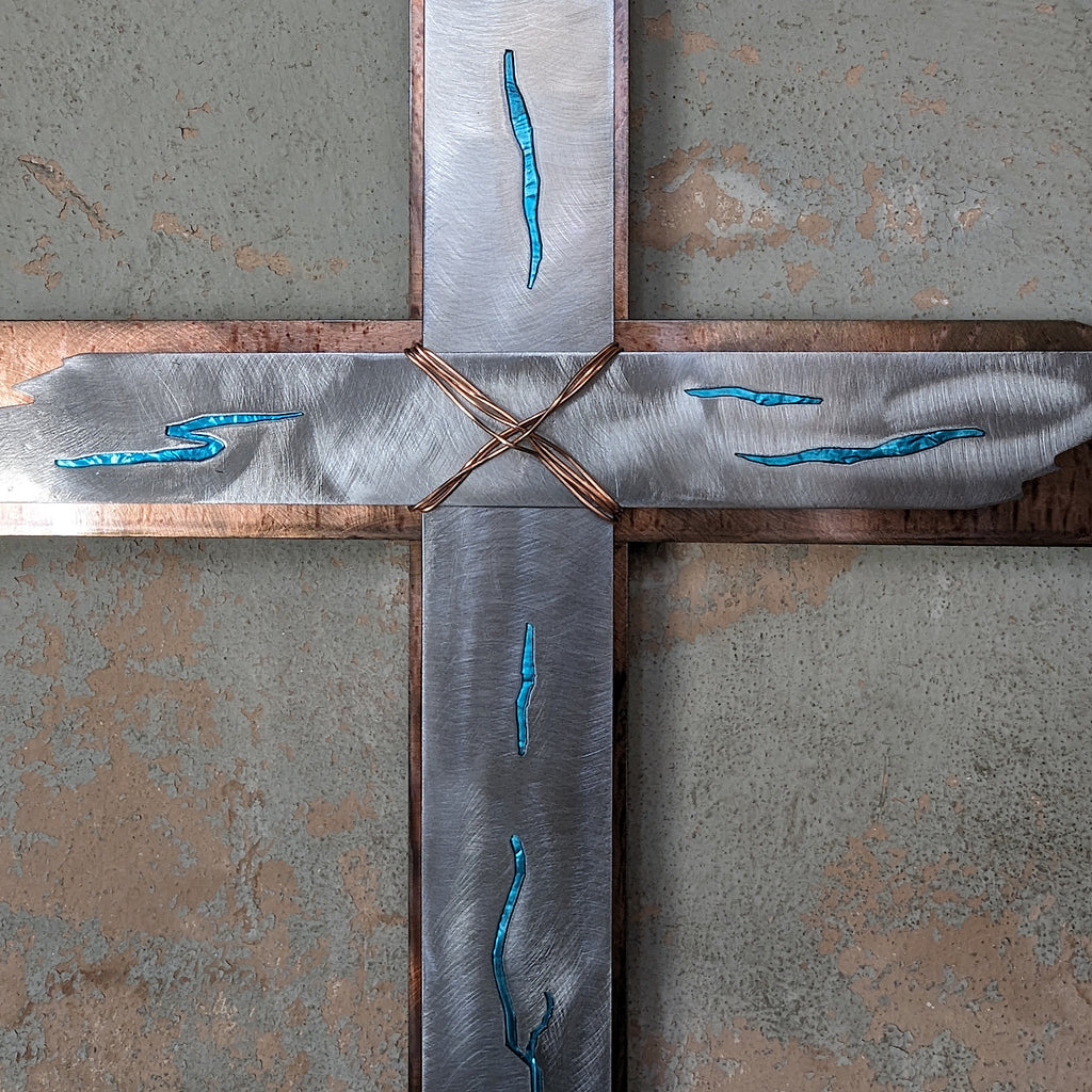 Turquoise Large Cross