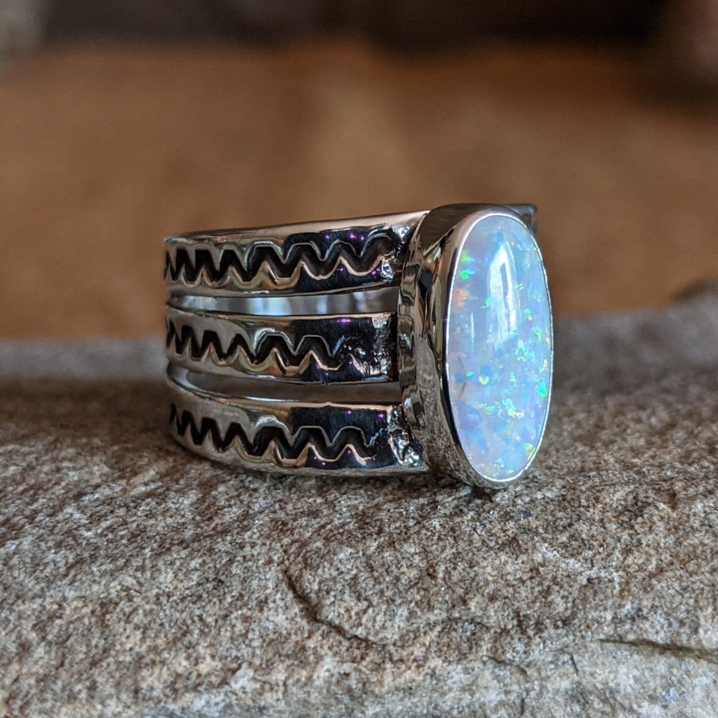 Opal Ring by Raymond Coriz SWSG-RNG-0019