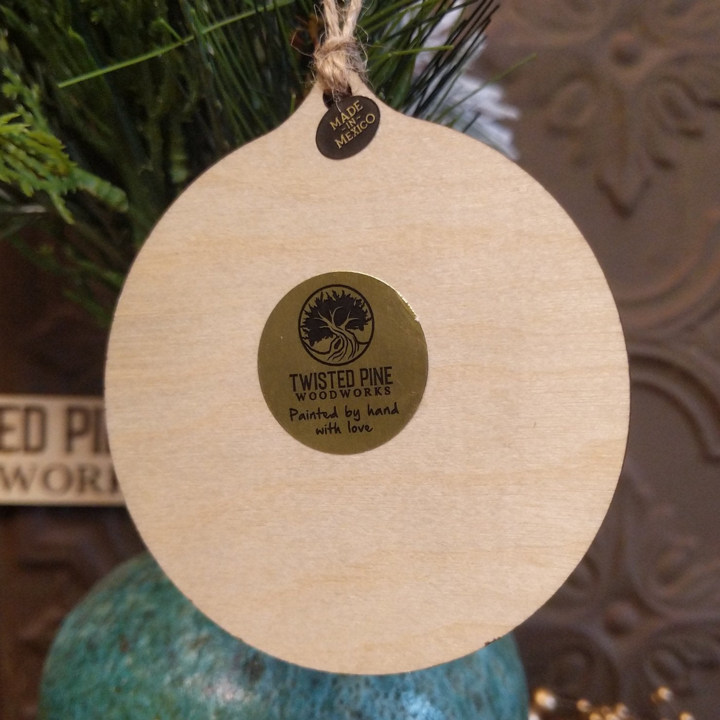 Javelina Wood Ornament by Twisted Pine Woodworks GF-ORN-TPO-133