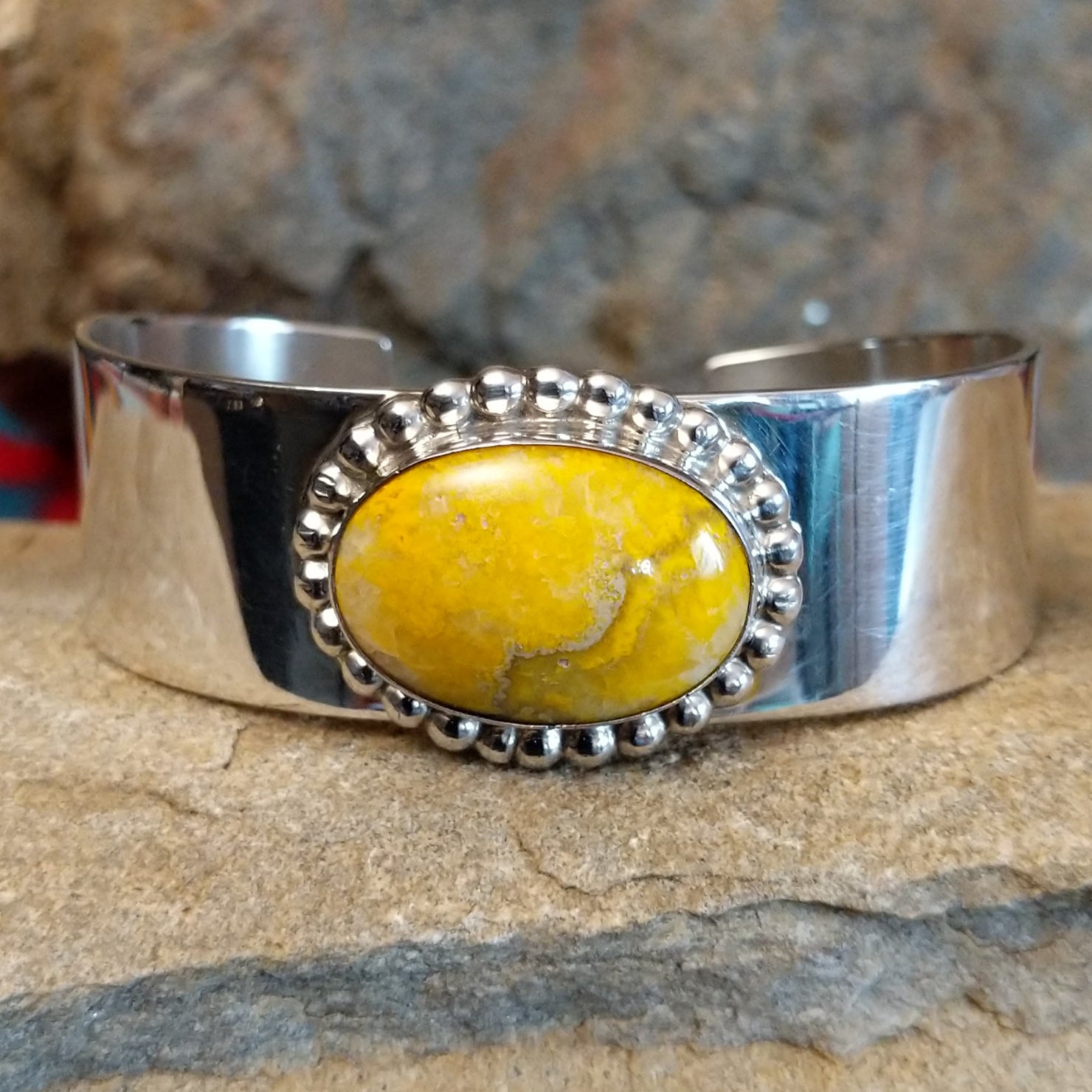 Bumblebee Jasper Cuff by Richard & Rita Begay GJ-BRC-0105