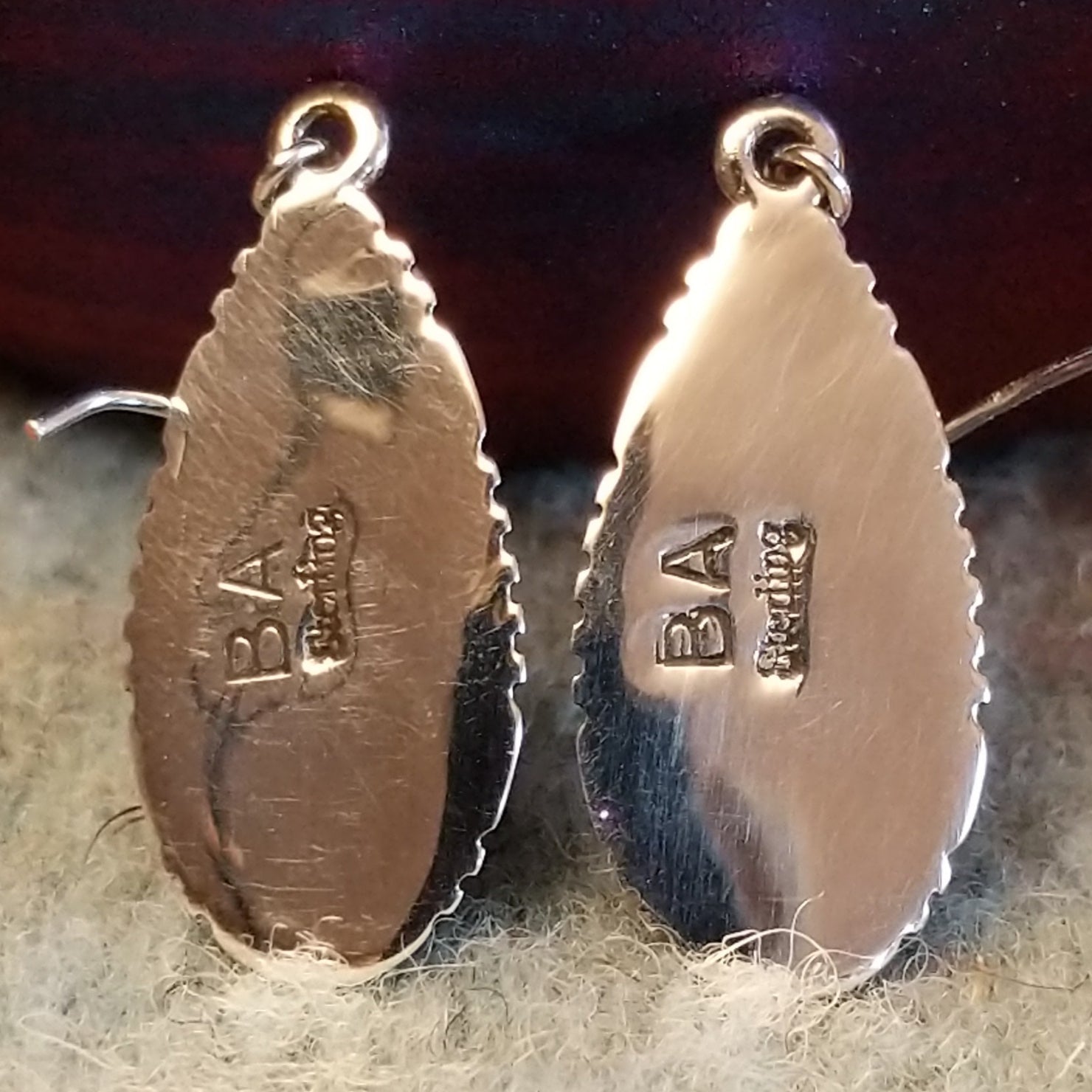 Navajo Made Bumblebee Jasper Earrings GJ-ERN-0082