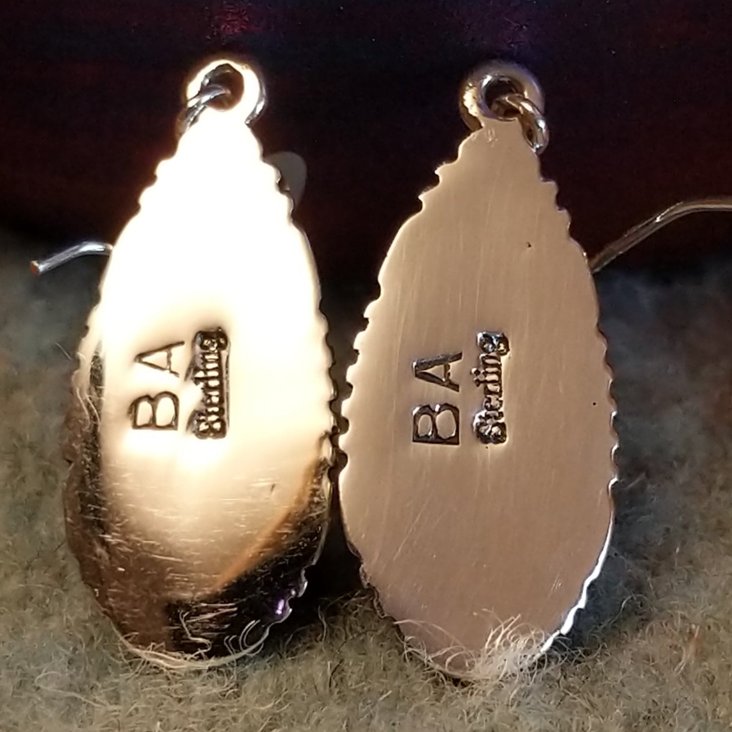 Navajo Made Bumblebee Jasper Earrings GJ-ERN-0084