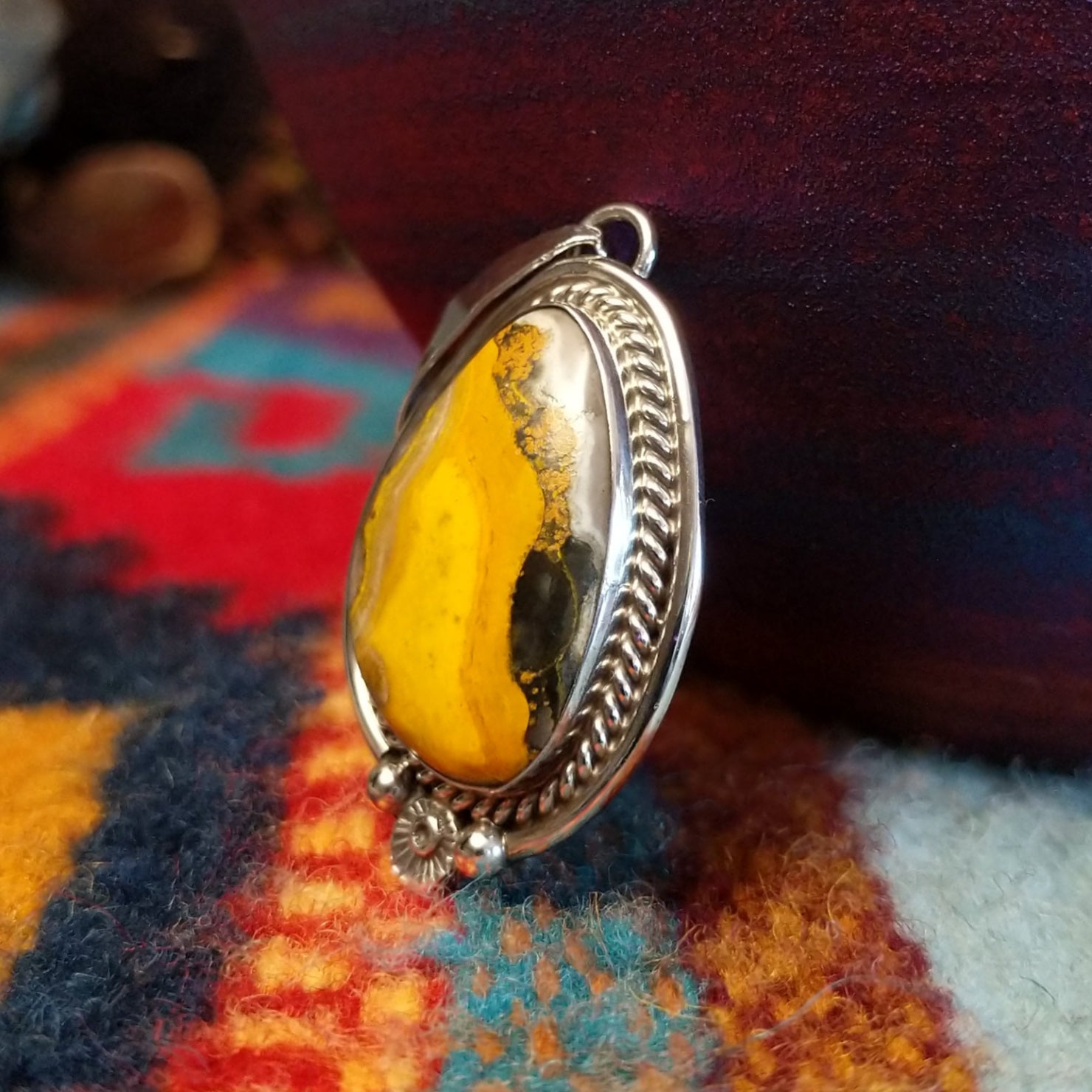 Bumblebee Jasper Pendant by Chester Charley GJ-PND-0089