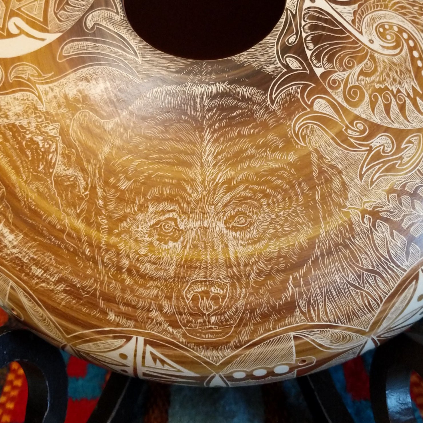 Ute Mountain "Up Stream" Pottery by Norman Lansing SWT-POT-0078