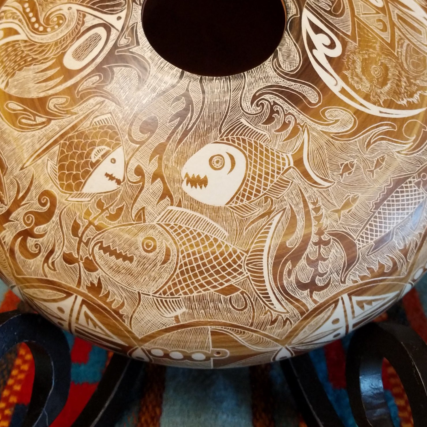 Ute Mountain "Up Stream" Pottery by Norman Lansing SWT-POT-0078