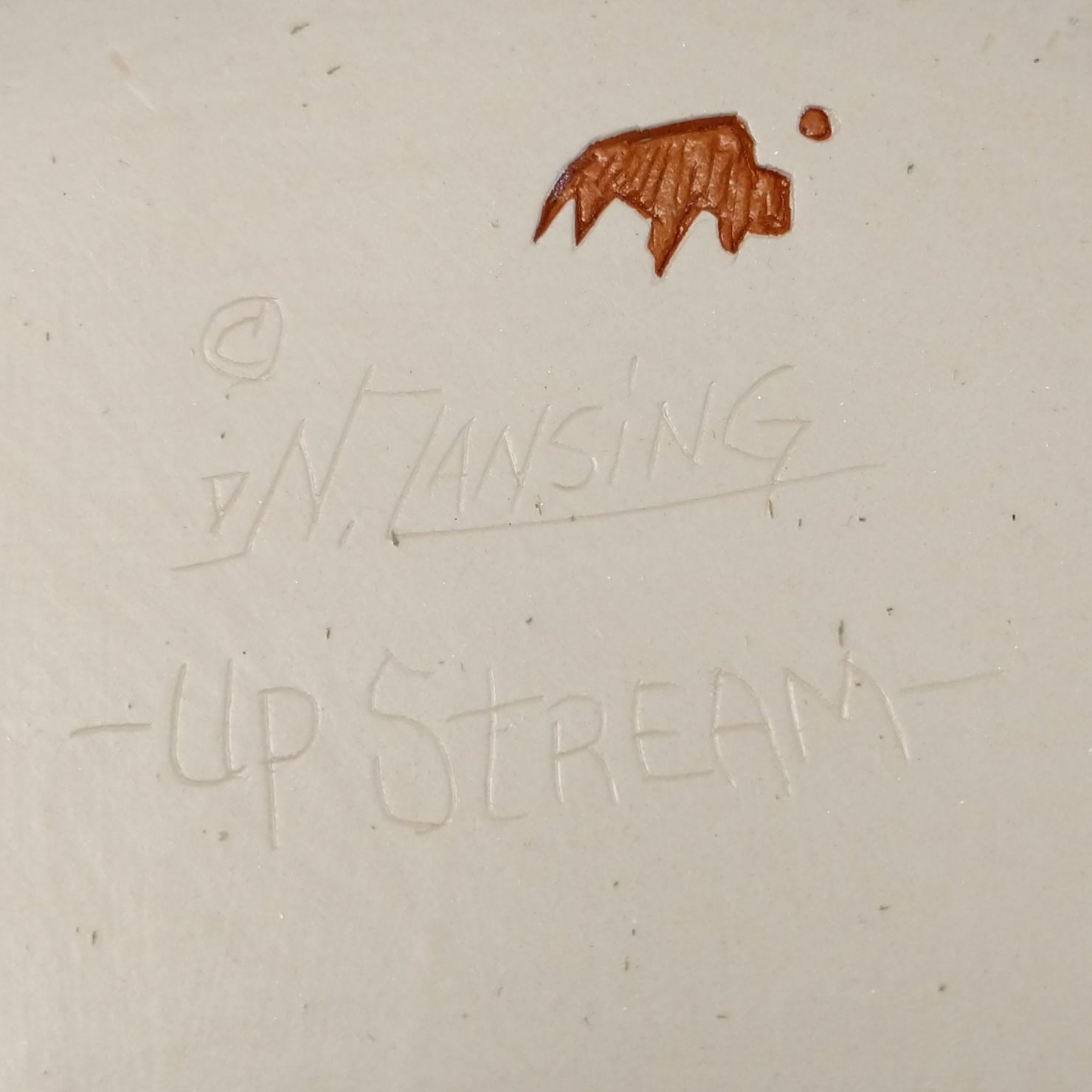 Ute Mountain "Up Stream" Pottery by Norman Lansing SWT-POT-0078