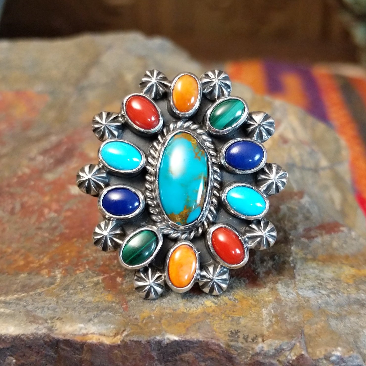 Multi-Stone Ring by Leon Martinez GJ-RNG-0010 Size 7
