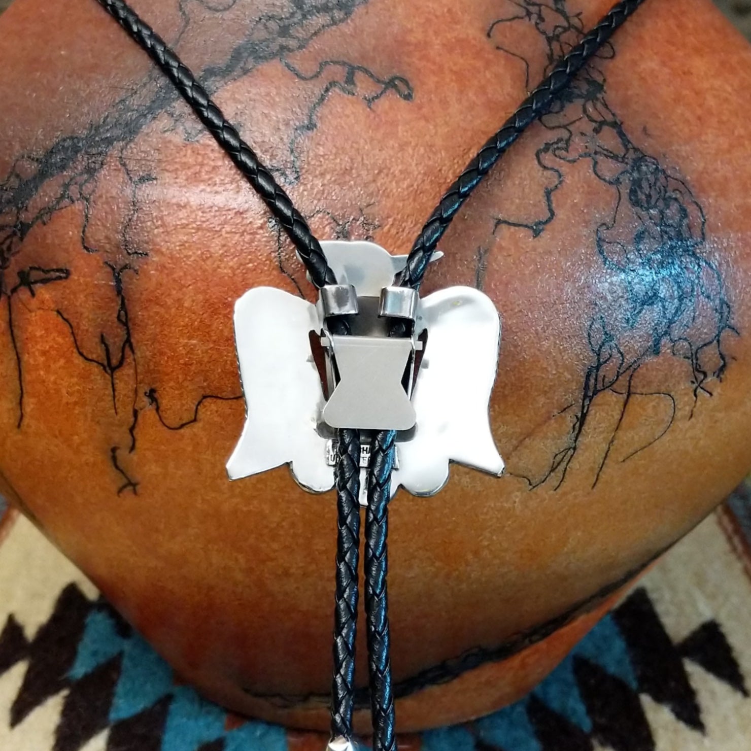 Zuni Thunderbird Bolo Tie by Bobby & Corraine Shack SWSG-BOL-0005