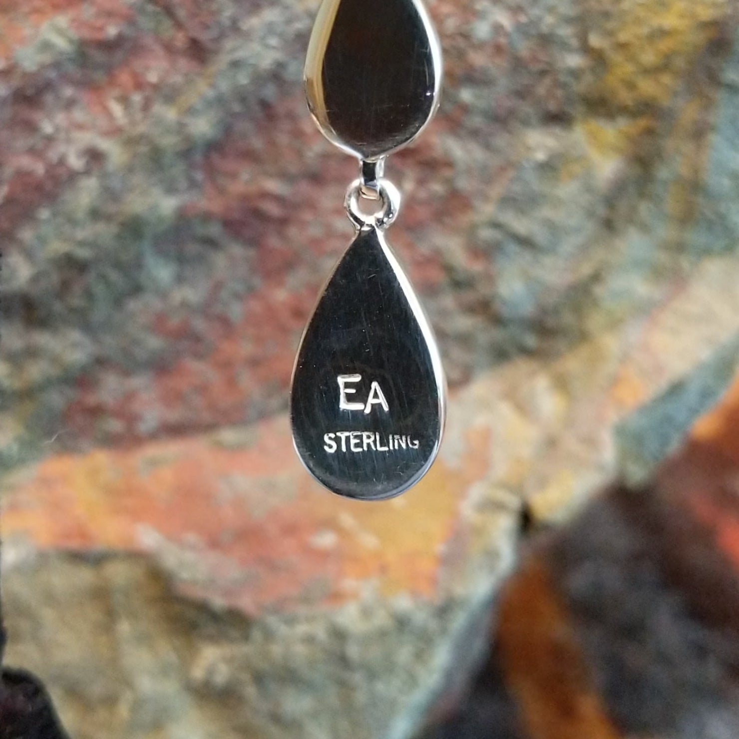 Black Onyx Teardrop Cascade Earrings by Erma Arviso GJ-ERN-0092
