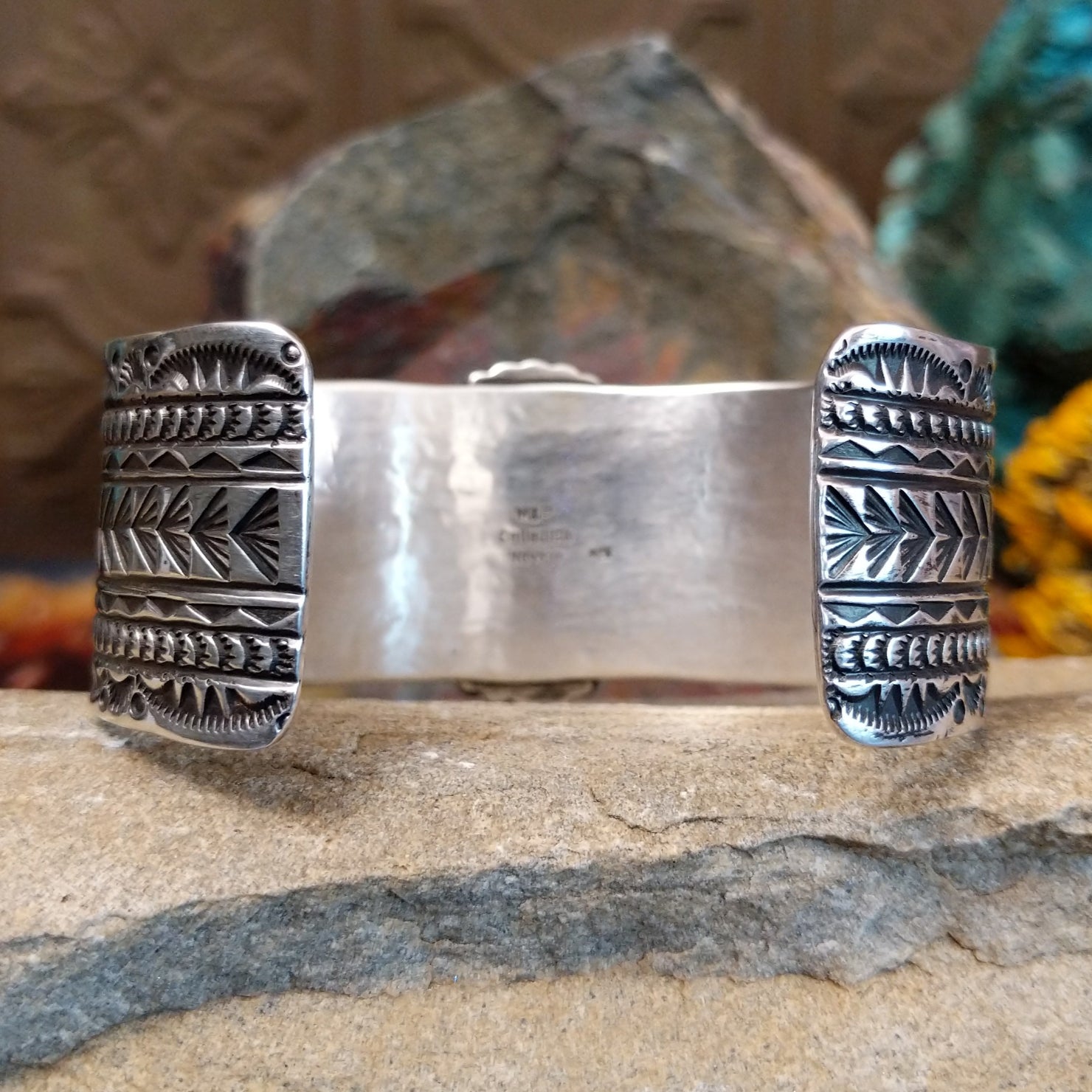 Golden Hills Turquoise Cuff by Michael & Rosita Calladitto SWSG-BRC-0057