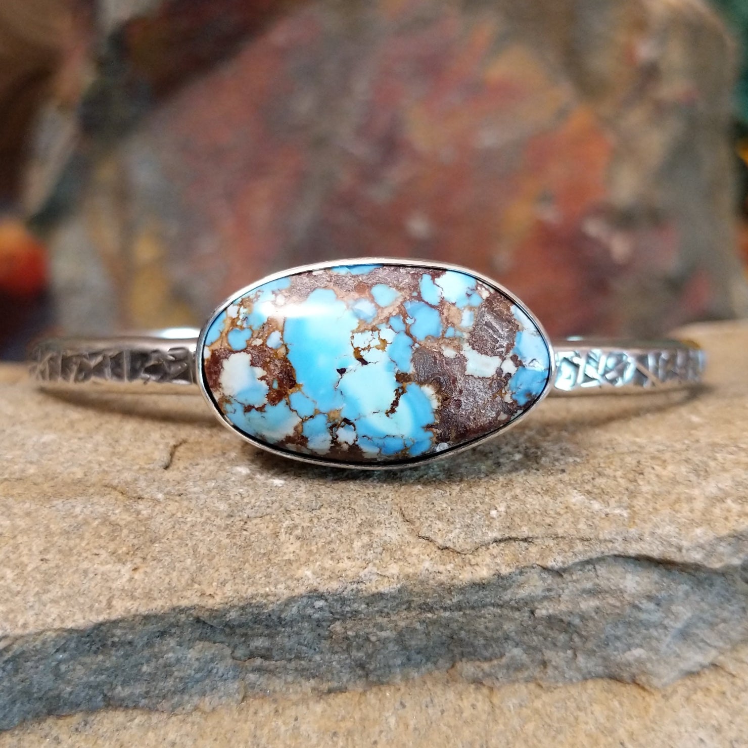 Golden Hills Turquoise Cuff by Everett & Mary Teller GJ-BRC-0112