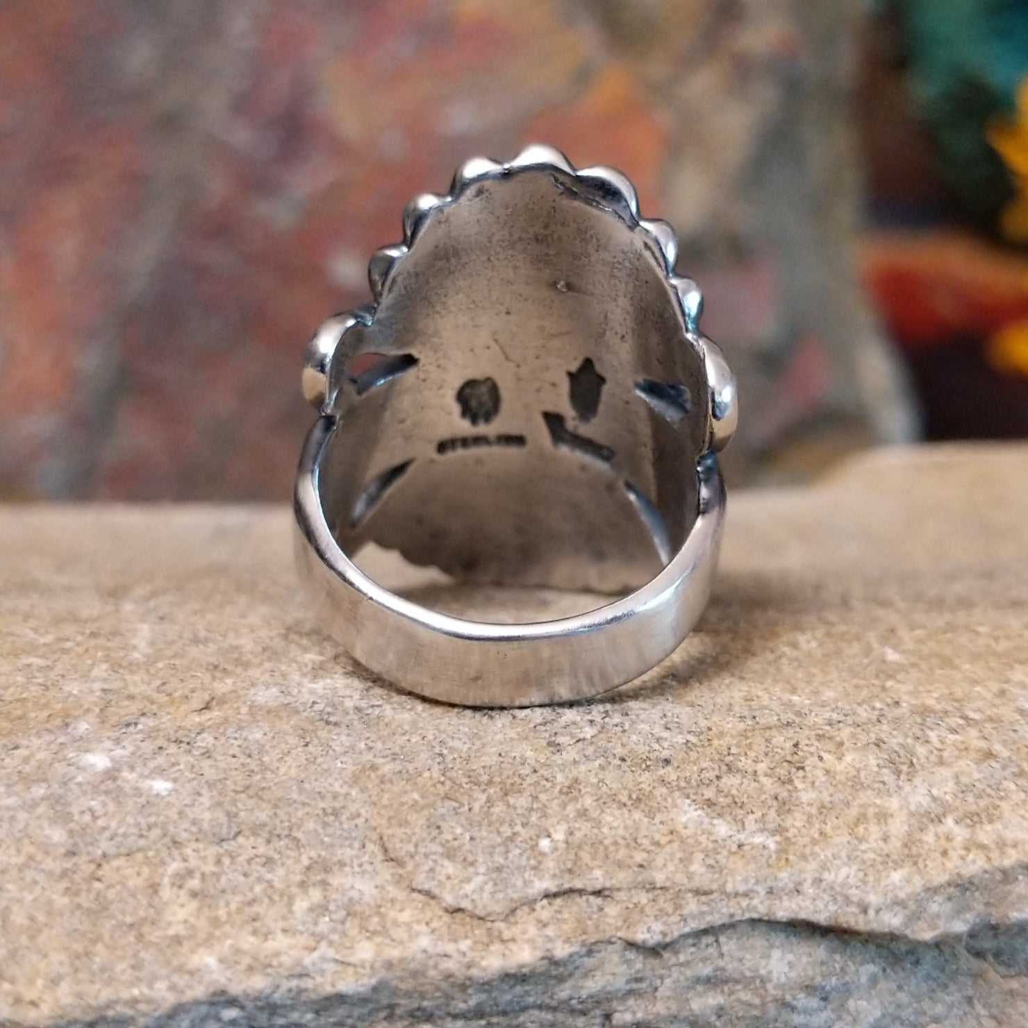 Goldens Hills Turquoise Ring by Raymond Coriz GJ-RNG-0115 Size 6.5