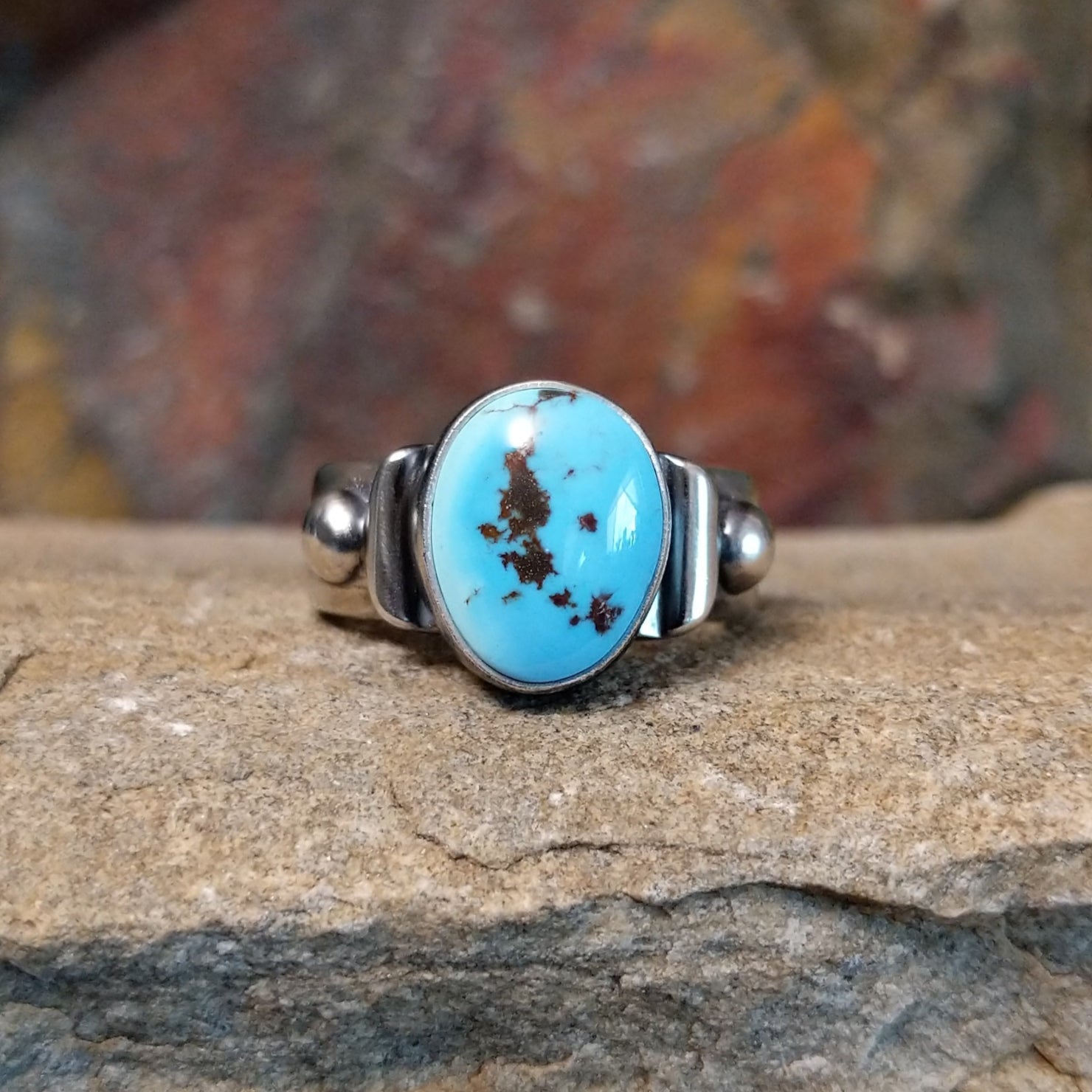 Golden Hills Turquoise Ring by Elgin Tom GJ-RNG-0116 Size 7