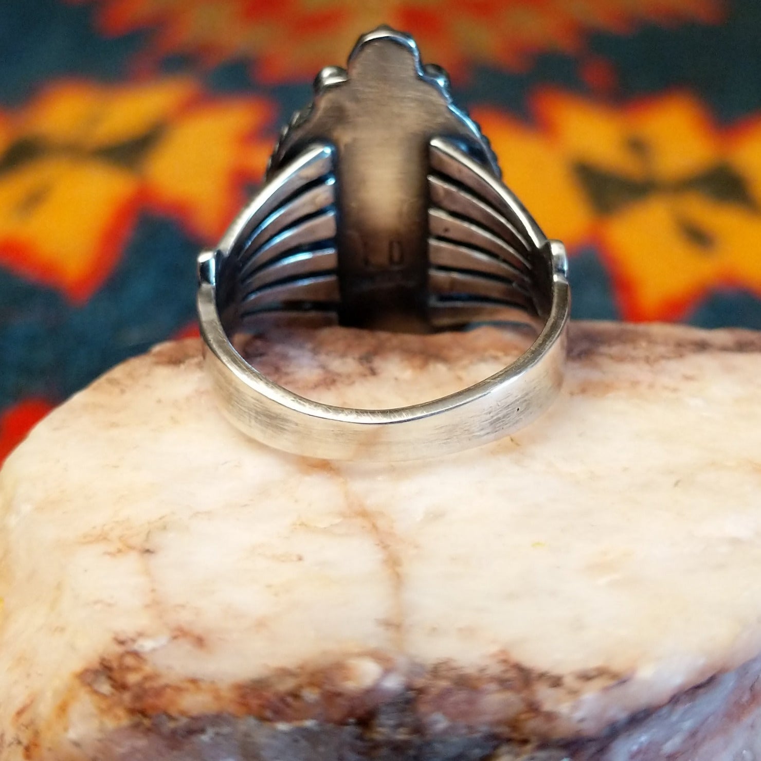 Underside view of ring.