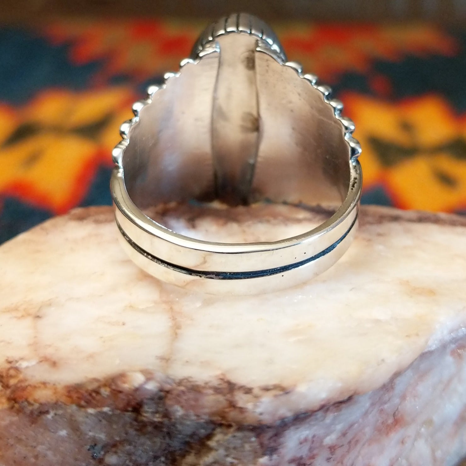 Underside view of ring.