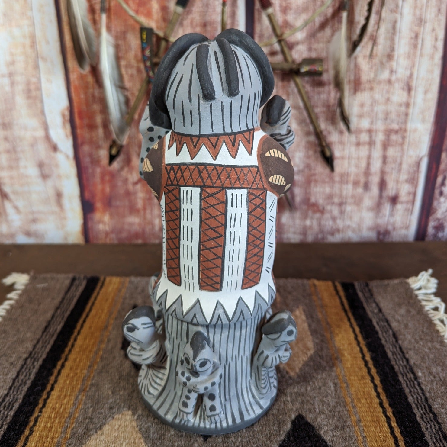 Jemez Pueblo Storyteller by Robert Fragua back view