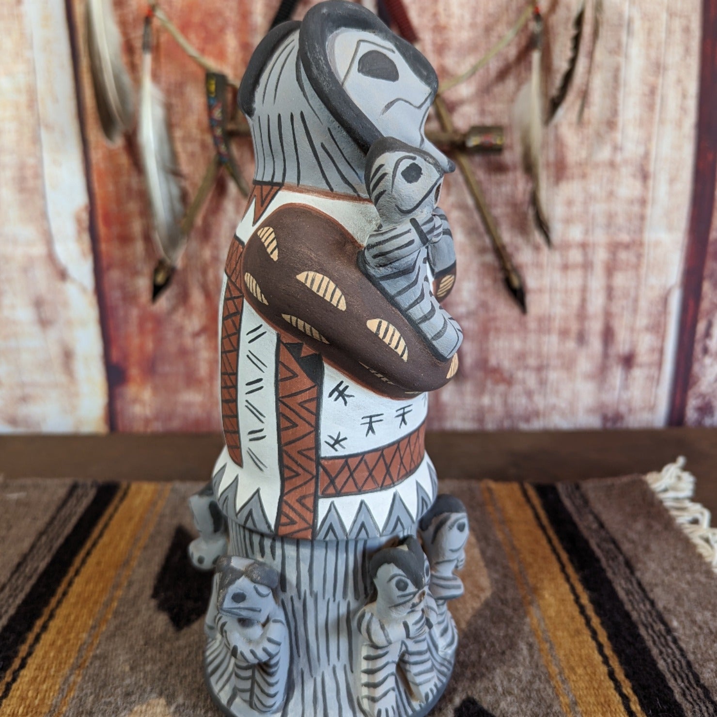 Jemez Pueblo Storyteller by Robert Fragua side view