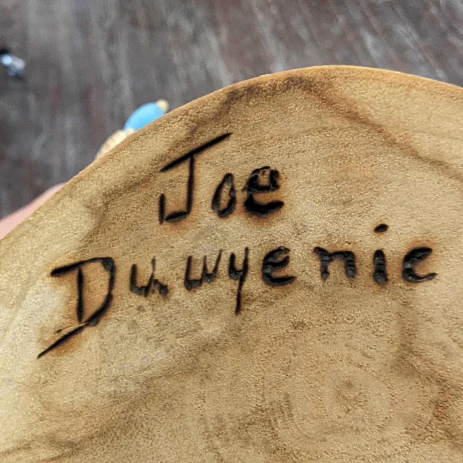 "Hummingbird" Hopi Katsina by Artist Joe Duweyne Signature View