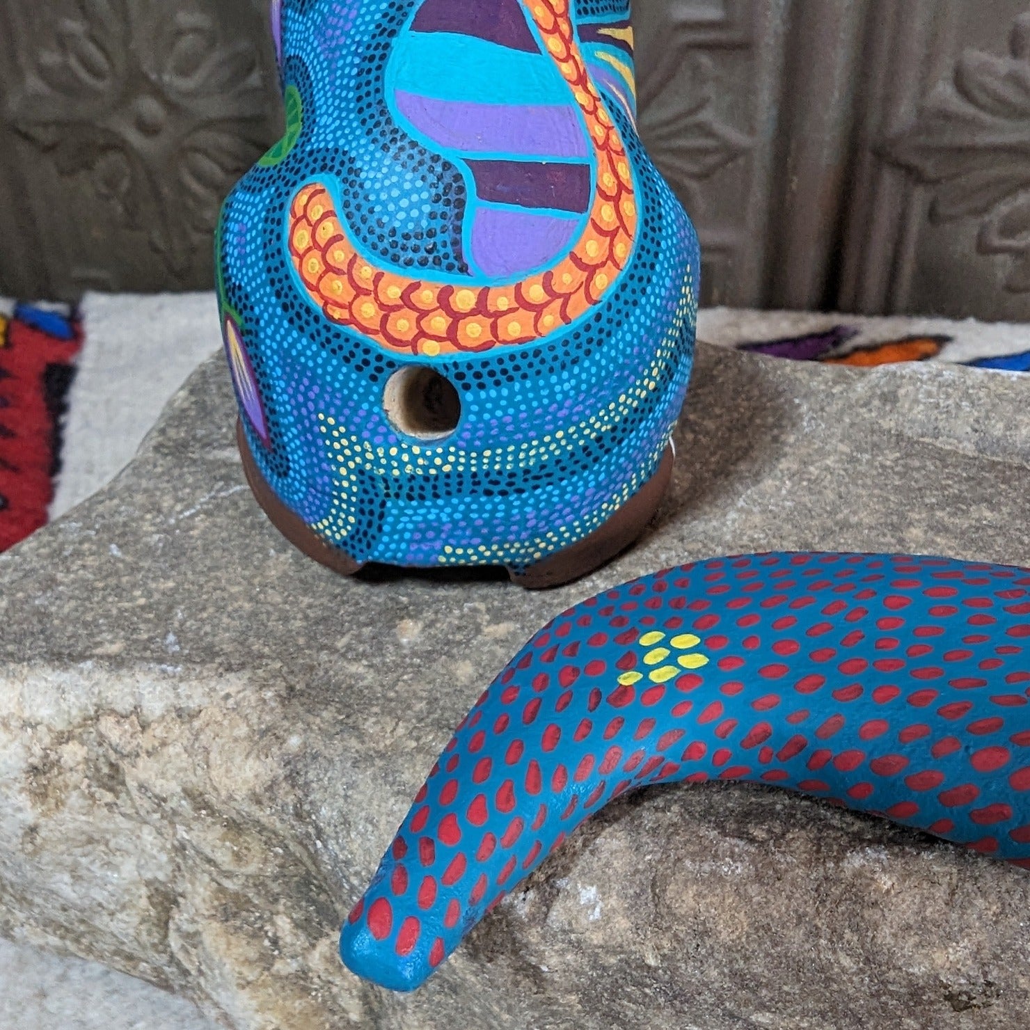 Oaxacan Coyote Wood Carving GF-0104
