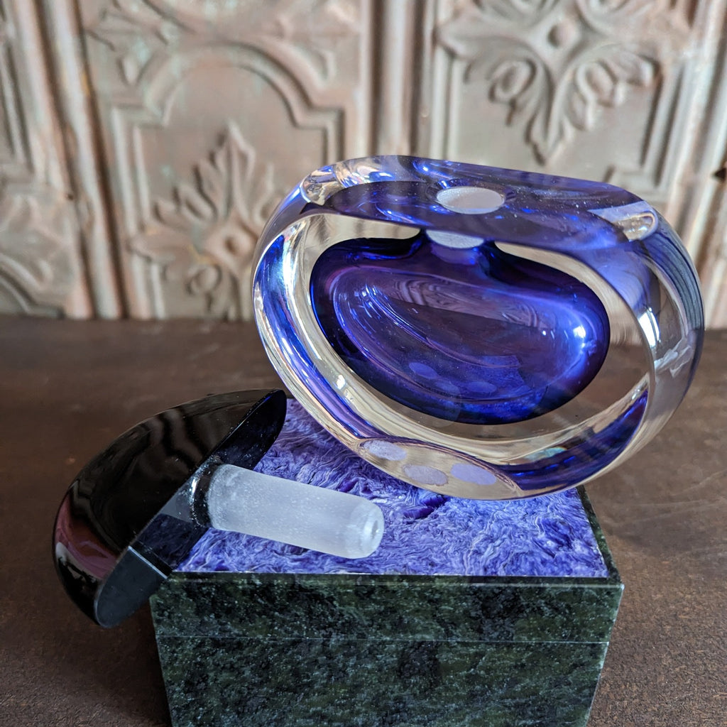 Purple Perfume Decanter by Correia Detail View