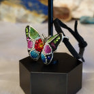 Sterling silver butterfly necklace with Austrian crystal.