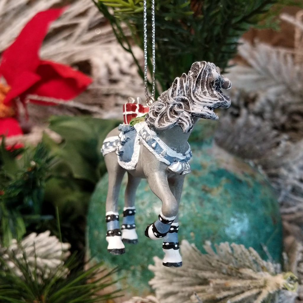 Resin made into a Christmas themed pony.