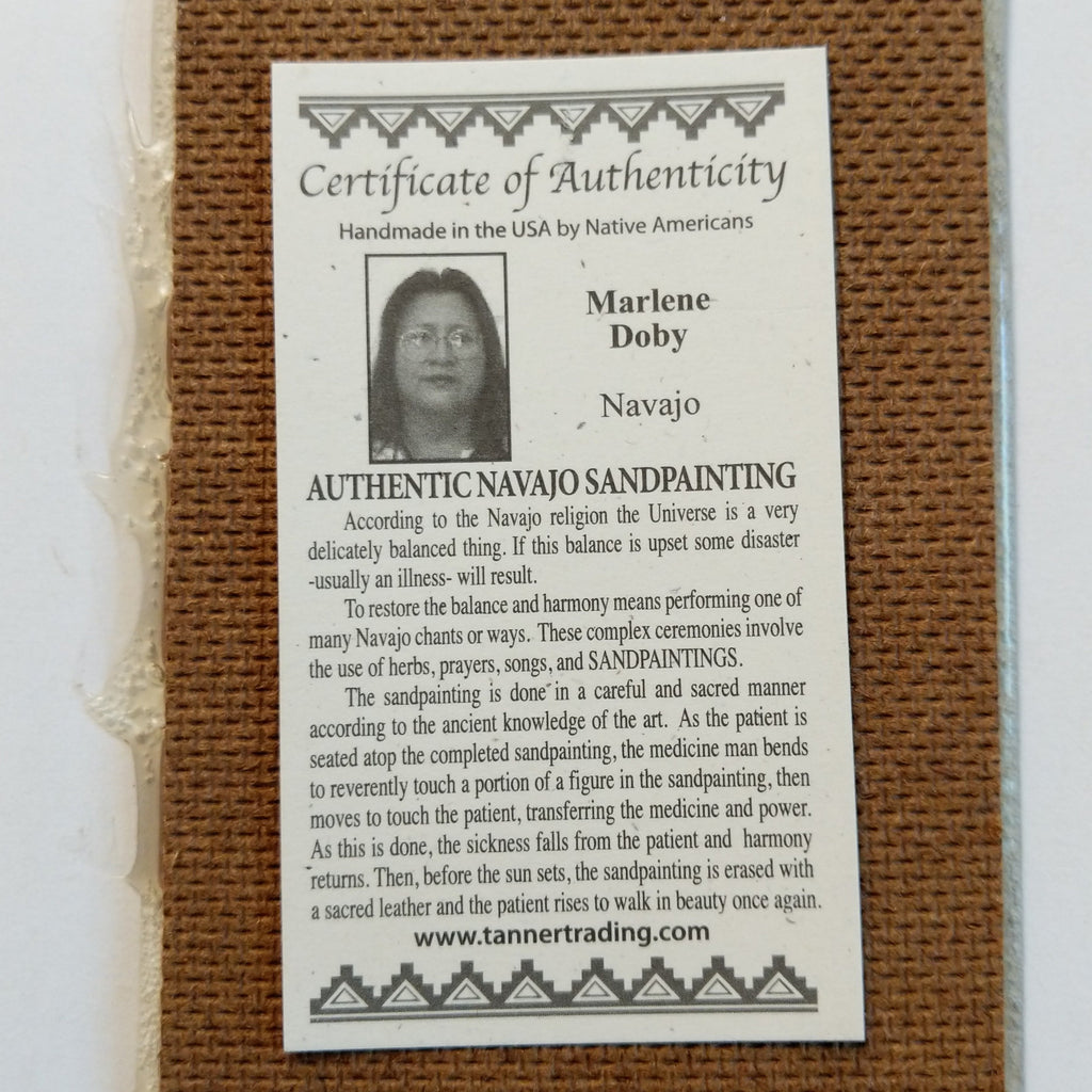 Authentication tag about the artisan.