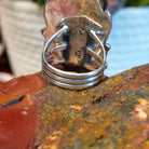 Close-up of the artisan's layered band.