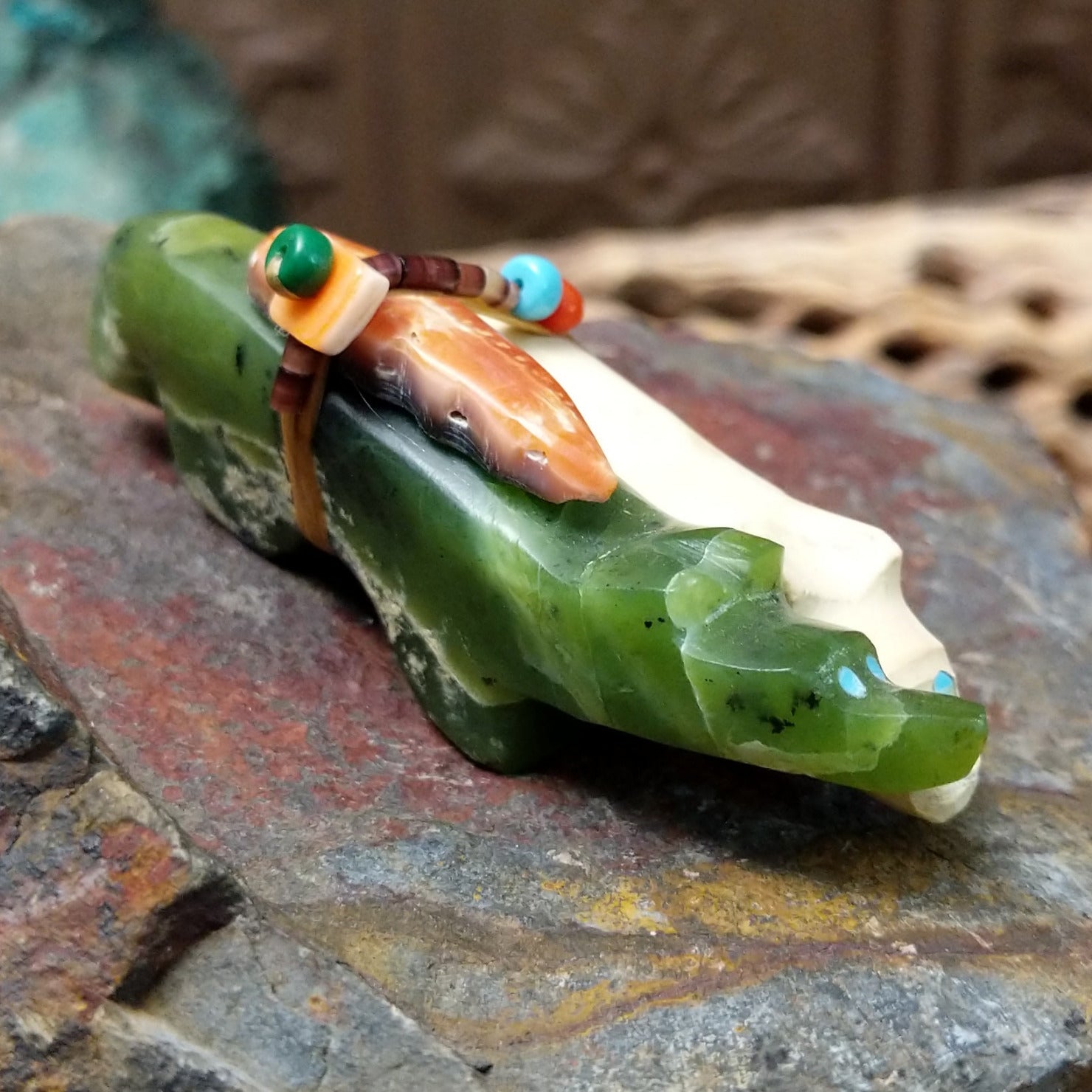Fox Pair Zuni Fetish Carving by Jayne Quam SWT-FSH-0036 – Arlene's