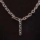 Close-up of the hook clasp.