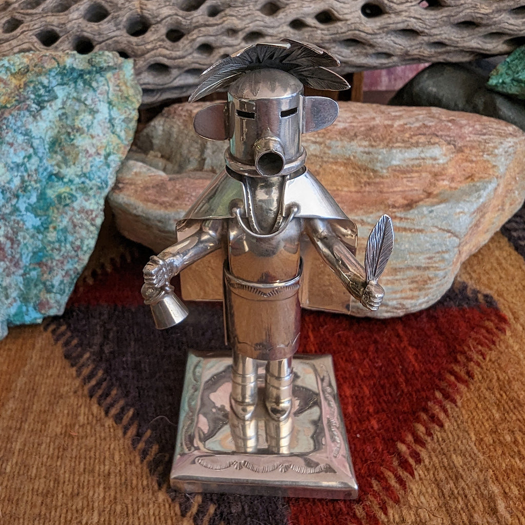 Sterling Silver Early Morning Singer Kachina Front View