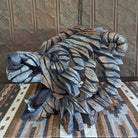Side View of "Bear Head" Edge Sculpture by Matt Buckley