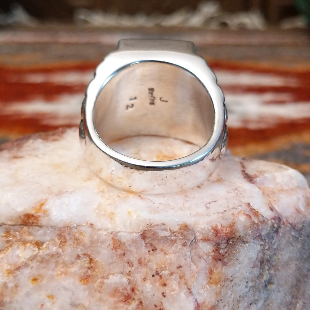 The polished band of the ring.