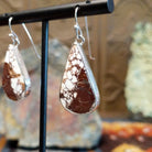 Wild horse stone set in a teardrop shaped bezel.