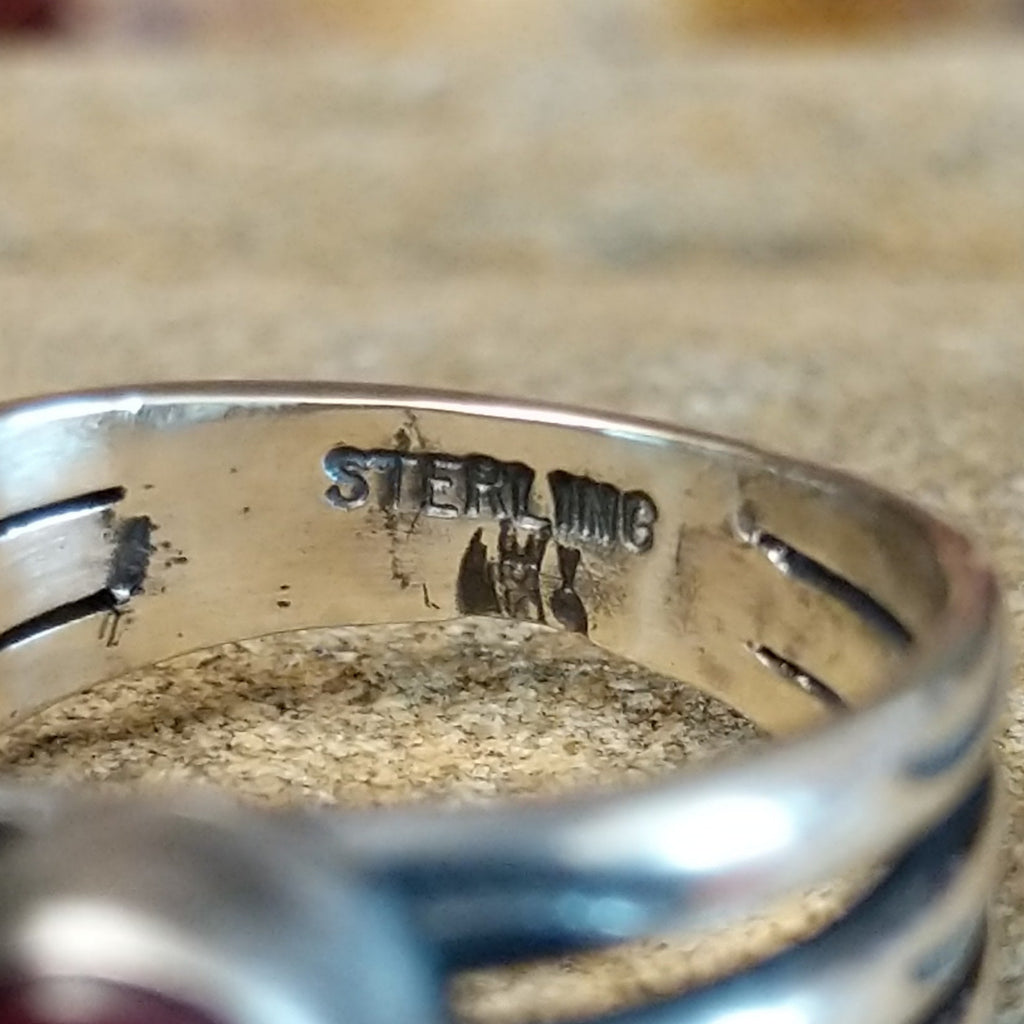 The stamp is found on the inside of the band.