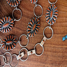 adjustable sterling silver concho belt
