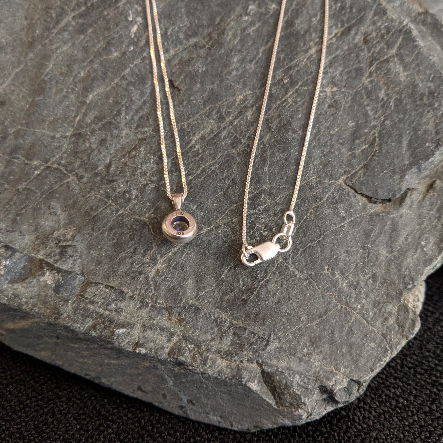 Tiny Pendant Sterling Silver Necklace by LeightWorks GJ-NKL-0014