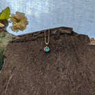Tiny Pendant Sterling Silver Necklace by LeightWorks GJ-NKL-0014 (Green)