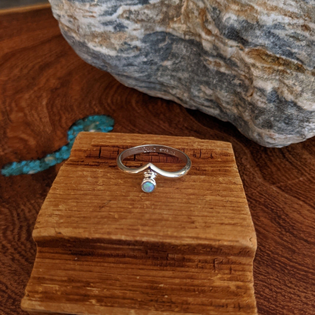 Navajo Made Manmade Opal Ring GJ-RNG-0042