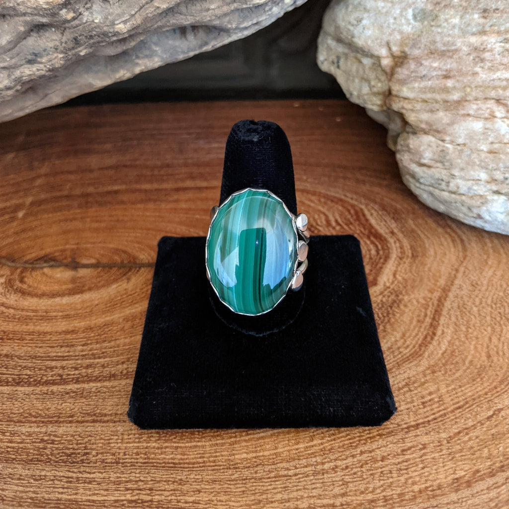 Navajo Made Malachite Ring GJ-RNG-0048