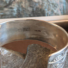 Navajo Made Stamped Silver Cuff GJ-BRC-0047