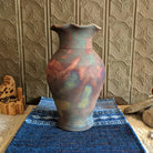 Large Rippled Raku Vase by Jim Calhoun GF-0154
