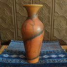 Slender Terracotta Horsehair Vase by Jim Calhoun GF-0159