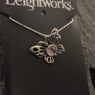 Butterfly Sterling Silver Necklace by Leightworks GJ-NKL-0028 (Pink)