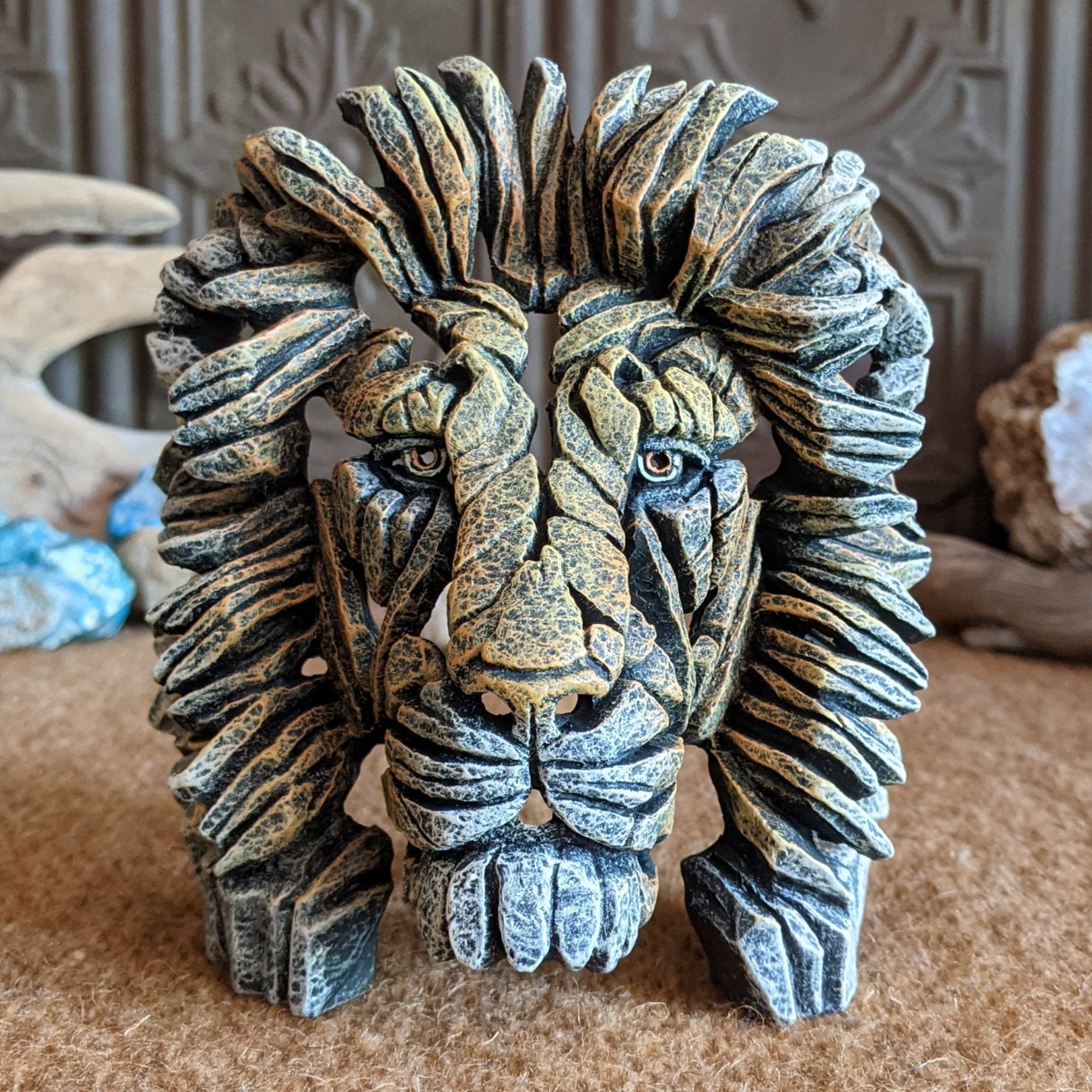 Mini Lion Head Edge Sculpture by Matt Buckley GF-6014999