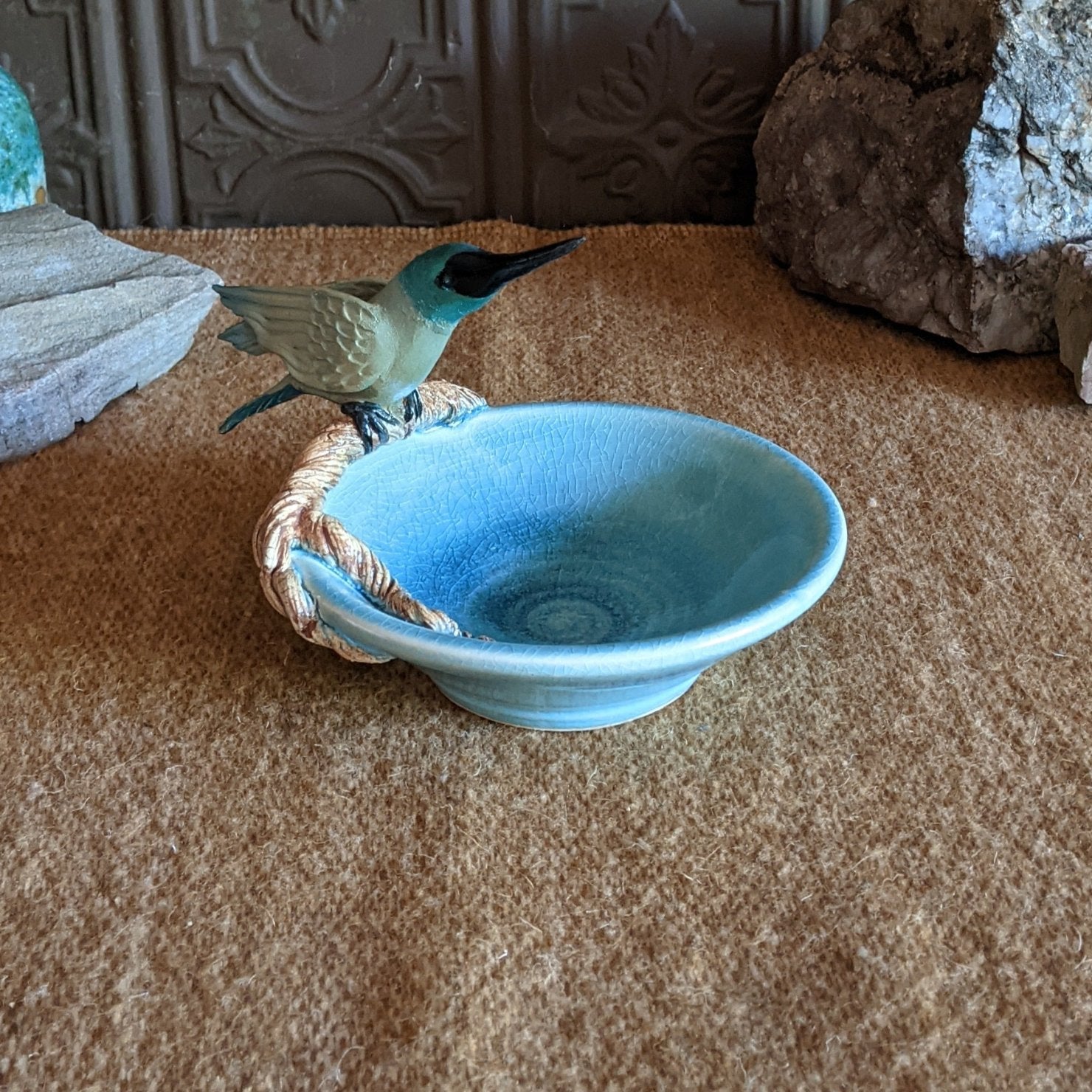 Hummingbird Branch Bowl by Bonnie Belt GF-0200