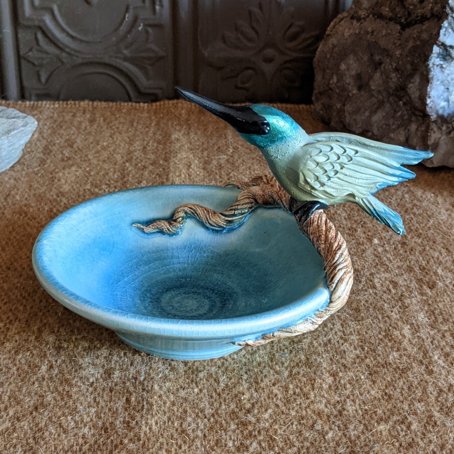 Hummingbird Branch Bowl by Bonnie Belt GF-0200