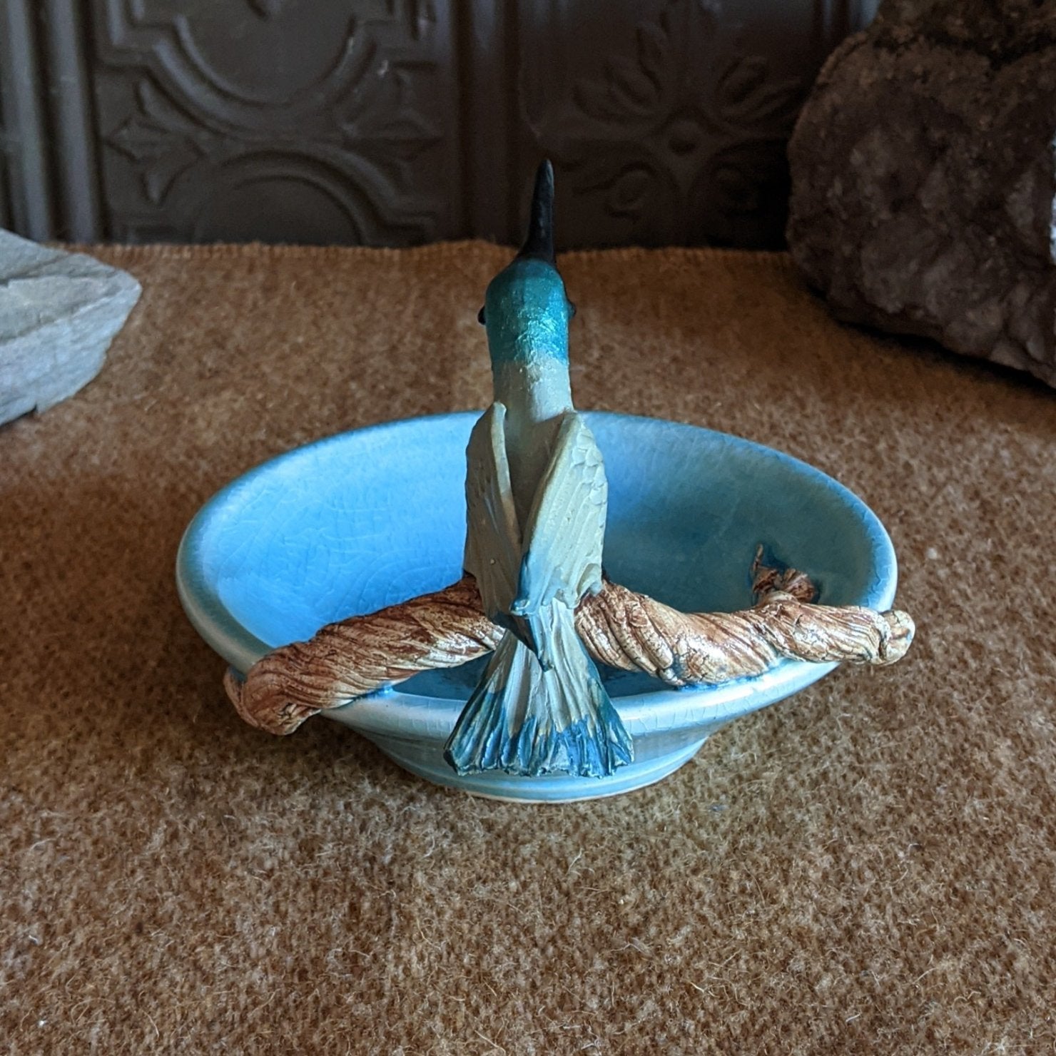 Hummingbird Branch Bowl by Bonnie Belt GF-0200